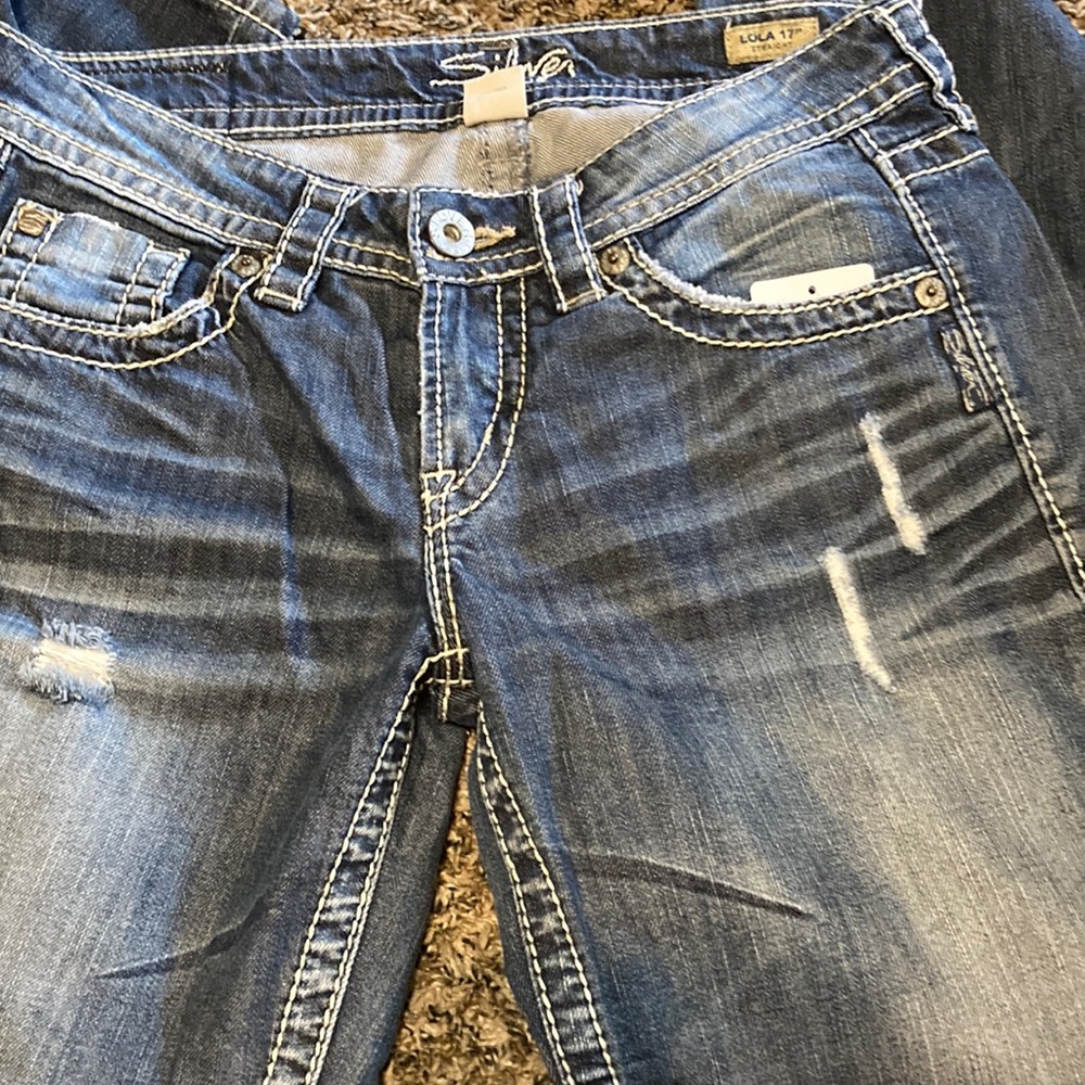 Silver jeans